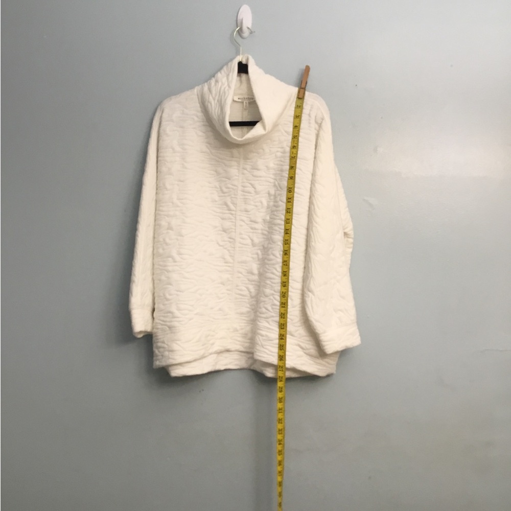 Workshop Republic Clothing White Cowl Turtleneck Sweater - Picture 12 of 12